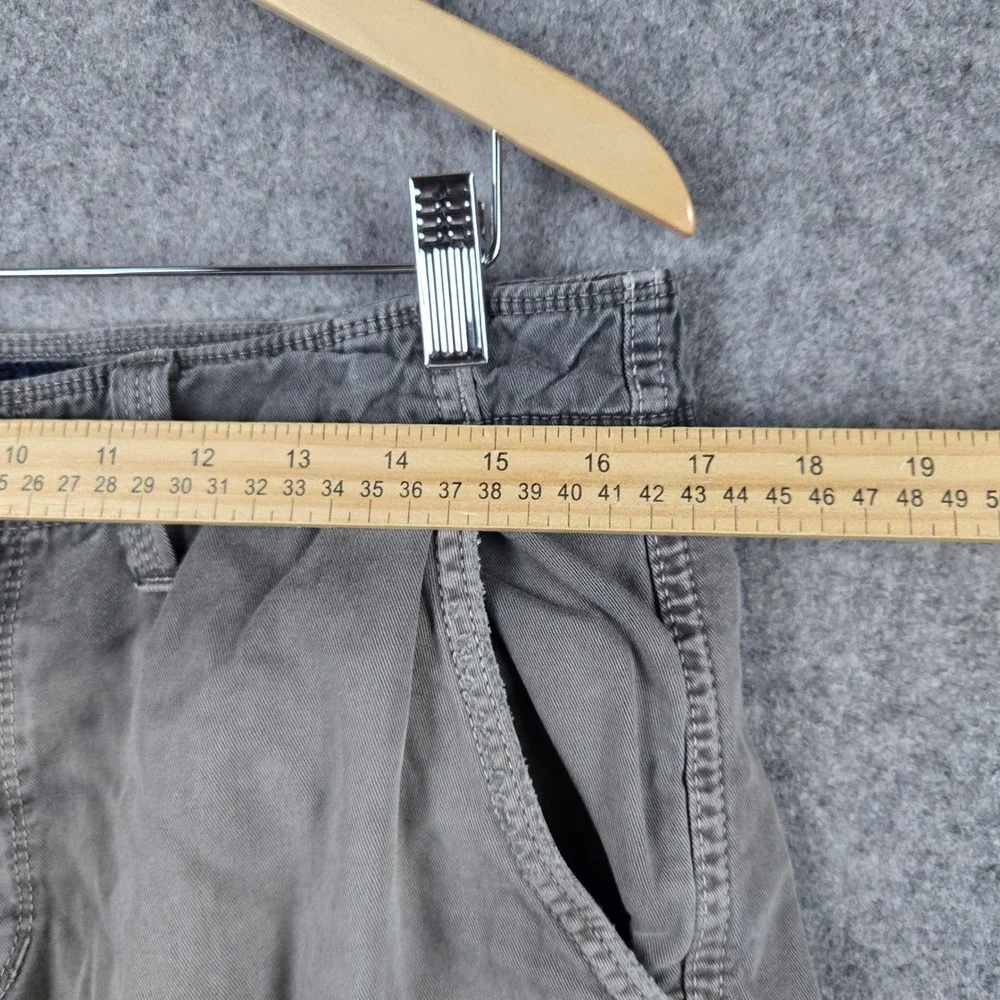 American Eagle Cargo Shorts Mens 32 Gray Longboard Flat Front Skater Faded